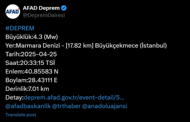 İstanbul'da az önce deprem mi oldu SON DAKİKA!