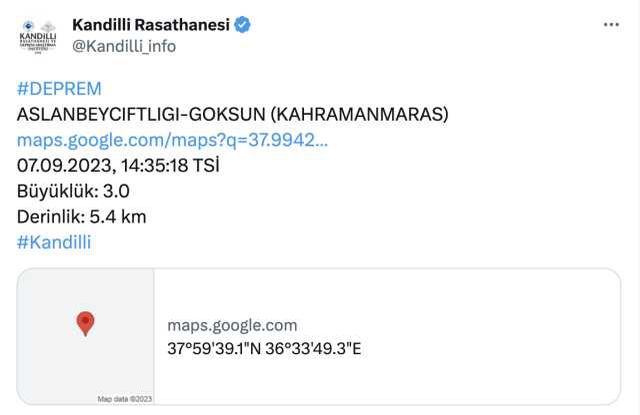 Az önce deprem nerede oldu son dakika! Dün gece deprem oldu mu? İzmir'de, İstanbul'da, Ankara'da deprem mi oldu? 7 Eylül dün gece deprem mi oldu?