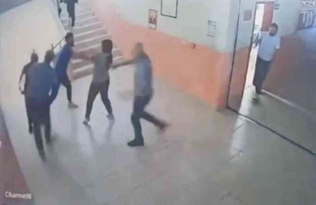 Çorum'da okul basan yabancı uyruklu veli, okul müdürünü zincirle darbetti