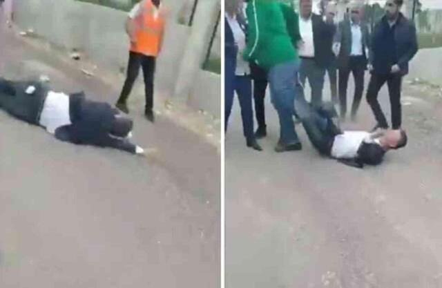 Kimse ne olduğuna anlam veremedi: AK Parti Meclis Üyesi kendini yere atarak yuvarlanmaya başladı