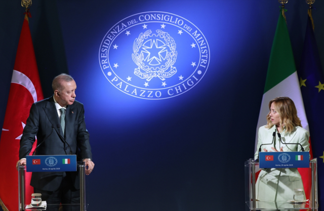 Erdoğan ve Meloni'den İtalya'da ortak zirve