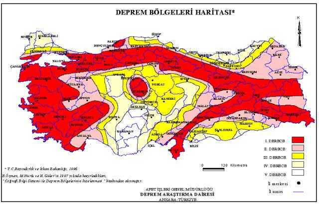 Türkiye fay hattı haritası: Türkiye deprem risk haritası 2023! Türkiye'nin hangi bölgelerinin kaçıncı dereceden deprem riski var?