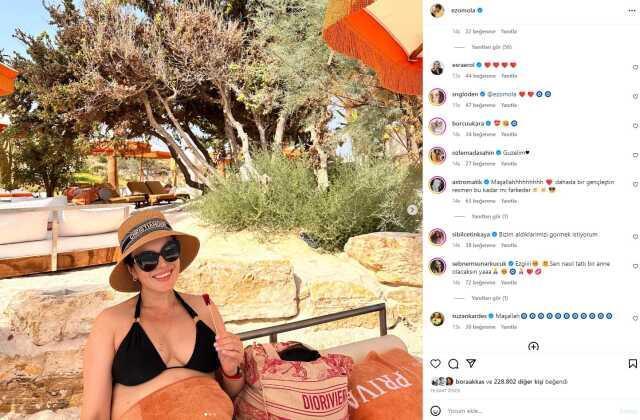 Bebeğini kucağına almak için gün sayan Ezgi Mola'dan karnı burnunda ilk poz