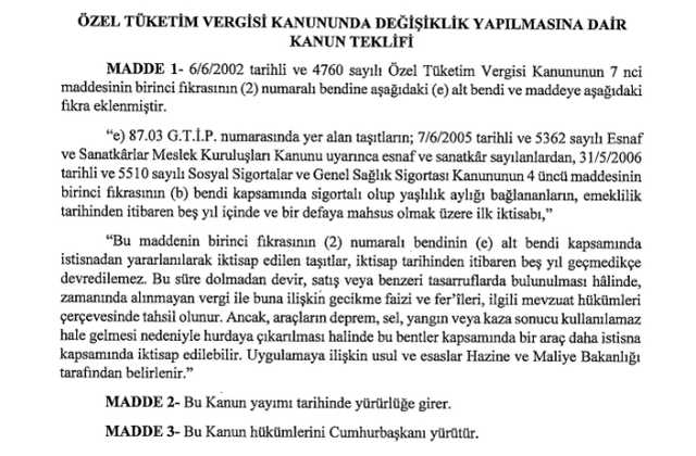 Emeklilere ÖTV'siz araç şartları, KİMLERİ KAPSIYOR? Emeklilere ÖTV'siz araç hangileri, listesi var mı?