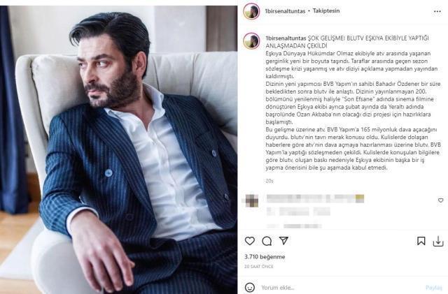Eşkıya Dünyaya Hükümdar Olmaz'da bir kriz daha! ATV'nin dava açtığını öğrenen BluTV sözleşmeden çekildi