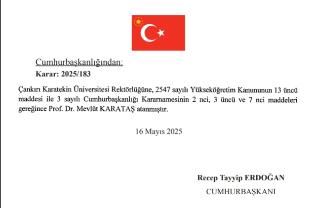 Yeni Çankırı Üniversitesi rektörü kim oldu? Çankırı Üniversitesi Rektörü Prof. Dr. Mevlüt Karataş kimdir, kaç yaşında, nereli, branşı ne?