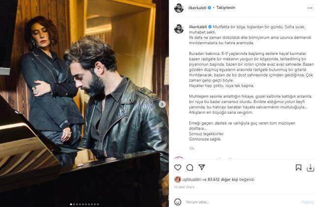 İlker Kaleli'den sevgilisi Sıla'ya romantik sözler: Alkışların en büyüğü sana