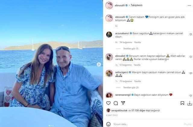 Babasının vefatından sonra reklam yapmaya başlayan Ebru Şallı, tepki çekince paylaşımlarını sildi