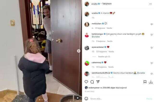 Koronavirüse yakalanan Uraz Kaygılaroğlu, kapısında kızını görünce duygusal anlar yaşadı