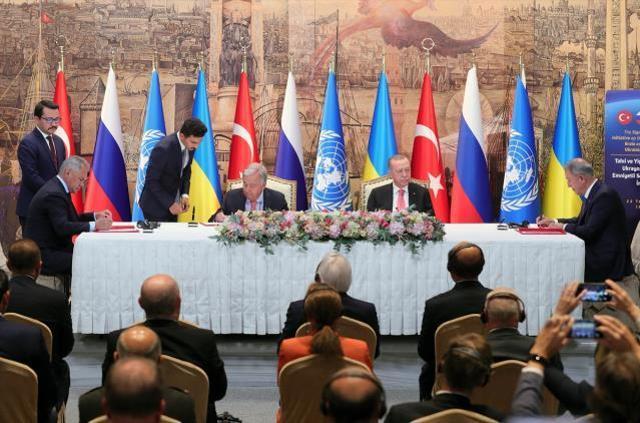 Son dakika: Türkiye ve BM'nin öncülüğünde Tahıl koridoru anlaşması imzalandı! Denetim İstanbul'da kurulacak merkezde yapılacak