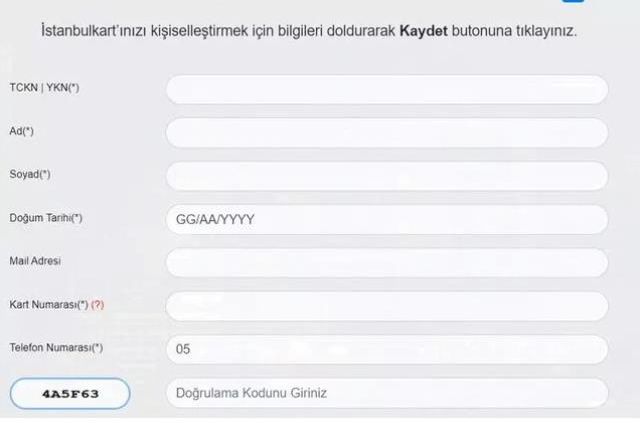 İstanbulkart kişiselleştirme nasıl yapılır? İstanbulkart kişiselleştirme ekranı 2022!