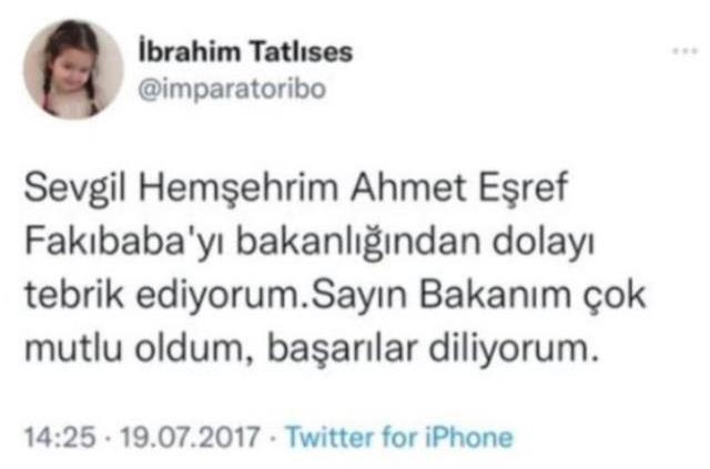 Tatlıses, 'Gerçek yüzünü göstereceğim' dediği Eşref Fakıbaba'nın 39 saniyelik videosunu paylaştı