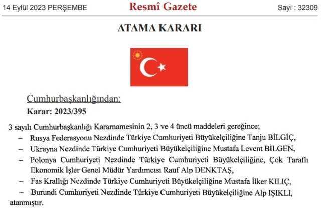 Yeni Rusya Büyükelçisi Tanju Bilgiç kimdir? Tanju Bilgiç hayatı ve biyografisi