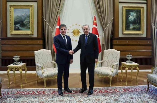 Cumhurbaşkanı Erdoğan - Neçirvan Barzani görüşmesi sonrası ilk açıklama geldi