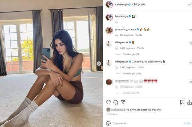 Hande Erçel süper mini elbiseli pozlarını paylaştı, takipçilerini beğeni yağdırıyor