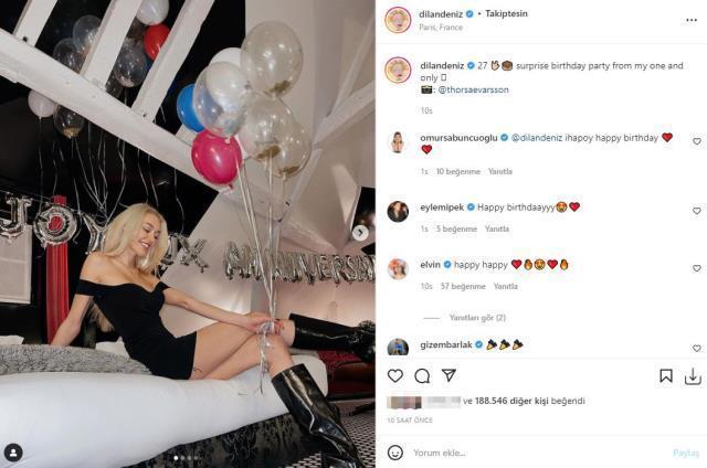 Yeni yaşını kutlayan Dilan Çiçek Deniz, mini elbiseli pozlarıyla beğeni yağmuruna tutuluyor