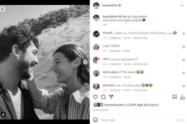 Aşka gelen Kaan Yıldırım, Pınar Deniz'in doğum gününde görülmemiş fotoğraflarını paylaştı