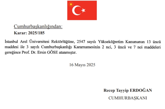 Yeni İstanbul Arel Üniversitesi rektörü kim oldu? İstanbul Arel Üniversitesi Rektörü Prof. Dr. Ersin Göse kimdir, kaç yaşında, nereli, branşı ne?
