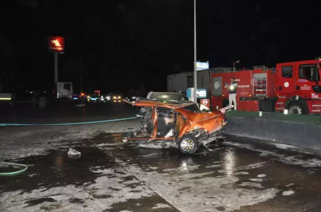 1'i çocuk 5 kişiye mezar olan korkunç kaza saniye saniye kamerada