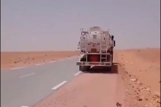 60 derece sıcaklıktaki çölün ortasında baygın deveyi gördü, pet şişeyle su içirdi