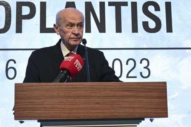 Dili sürçen Bahçeli 'mefhum' kelimesini bir türlü söyleyemedi
