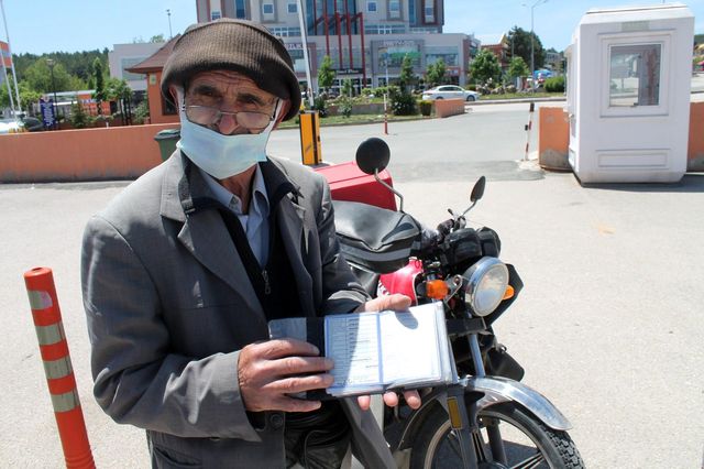 Sıfır aldığı motosikleti başına bela oldu! Hiç gitmediği Samsun'dan ceza geldi