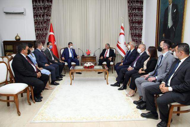 Azerbaycan Milli Meclisi'nden bir heyet ilk kez KKTC'de resmi temaslarda bulundu