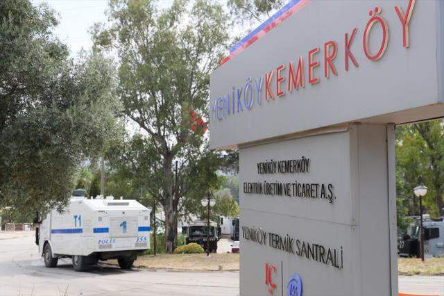 Milas'taki Yeniköy Termik Santrali'nde yangına karşı tedbir alındı