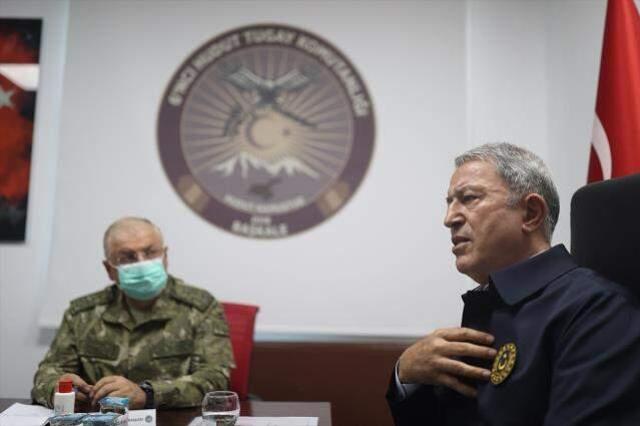 Son Dakika! Bakan Akar: Sınırda her zamankinden çok daha yoğun tedbirler alındı, her gün 150'den fazla pusu ve keşif faaliyeti gerçekleştiriliyor