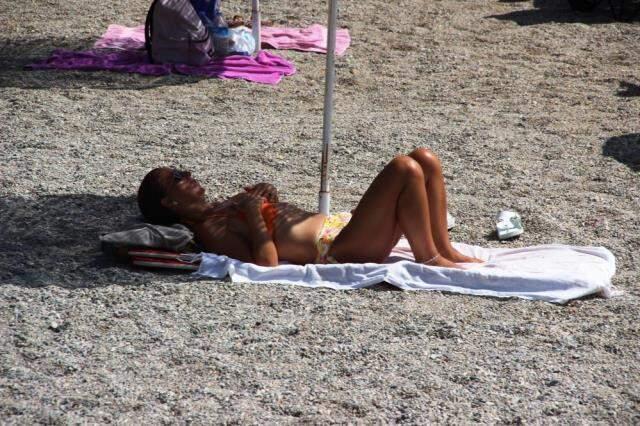 Bodrum'da kavurucu sıcağı gören denize koştu