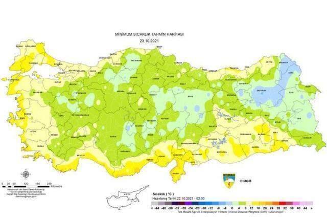 Meteoroloji haritaları paylaştı! Bugün 2-4 derece artacak sıcaklıklar pazar akşamından itibaren ciddi şekilde düşecek