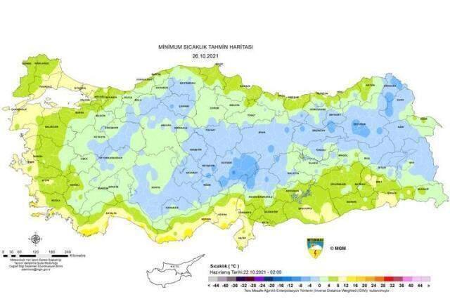 Meteoroloji haritaları paylaştı! Bugün 2-4 derece artacak sıcaklıklar pazar akşamından itibaren ciddi şekilde düşecek