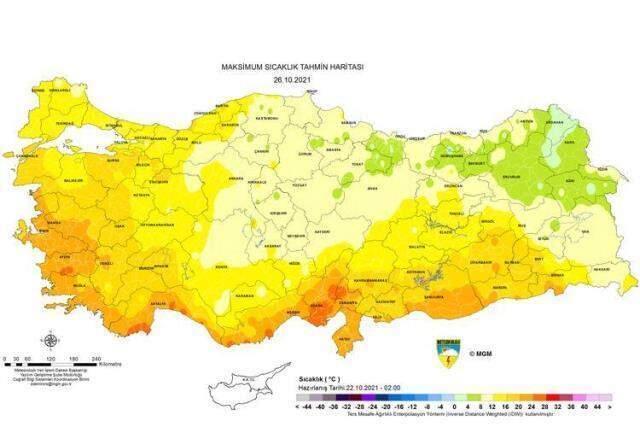 Meteoroloji haritaları paylaştı! Bugün 2-4 derece artacak sıcaklıklar pazar akşamından itibaren ciddi şekilde düşecek