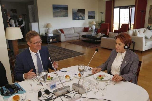 İYİ Parti Genel Başkanı Akşener, AB büyükelçileriyle görüştü