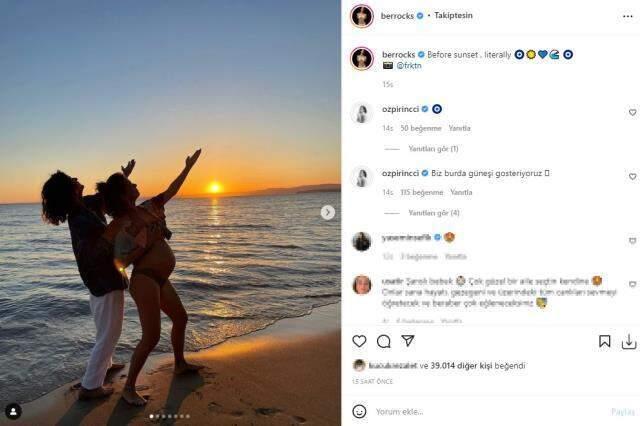 8,5 aylık hamile Özge Özpirinçci, bikinisiyle peş peşe poz verdi