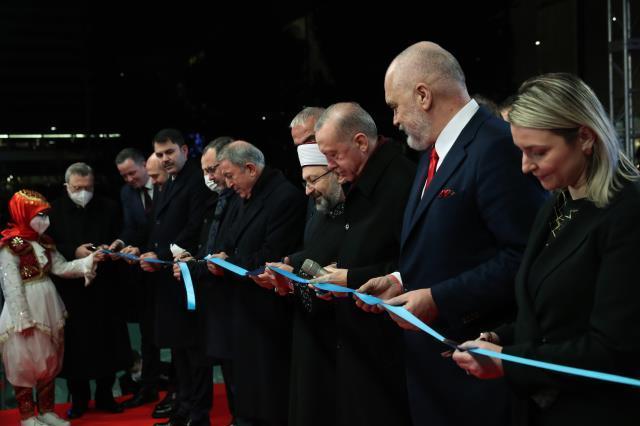 Cumhurbaşkanı Erdoğan, restorasyonu tamamlanan Ethem Bey Camisi'nin açılışını yaptı