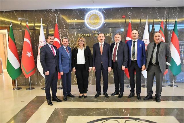 MOYSAD Yönetim Kurulu üyelerinden Ticaret Bakanı Muş'a ziyaret