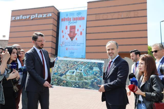 Bursa Büyükşehir Belediyesi'nin tarihi projesinde son engel de ortadan kalktı! AVM'ye ait bina yıkılıyor