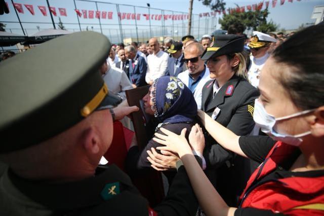 Şehit Astsubay Okan Meteöz son yolculuğuna uğurlandı
