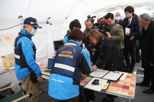 Japonya en büyük sahra hastanesini Gaziantep'te kurdu