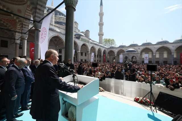 Cumhurbaşkanı Erdoğan, cami açılışında muhalefeti yuhalayanlara böyle karşılık verdi