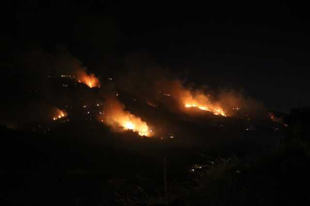 Hatay'daki orman yangını büyümeye devam ediyor