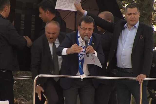 Erzurum'da İmamoğlu'na yapılan taşlı saldırıya dava!