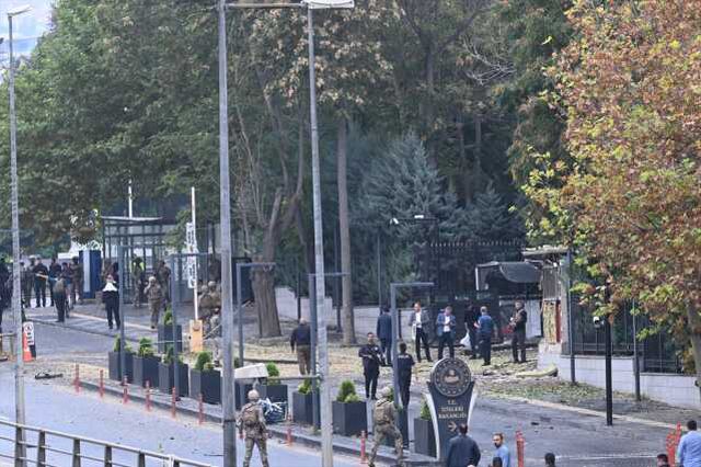 Bombalı saldırı girişiminde bulunulan İçişleri Bakanlığı bölgesinden ilk görüntüler geldi