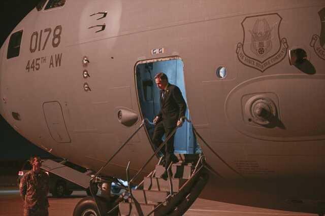 Blinken'in Ankara'da geçtiği yola Ebu Ubeyde'nin fotoğrafı asıldı