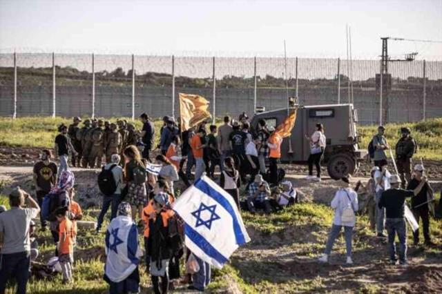 İsrailli aşırı sağcı gruplar 'yerleşim birimleri kurulması' talebiyle Gazze'ye yürüdü! 500 aile işgalci olmak için gönüllü