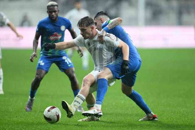Beşiktaş, Çaykur Rizespor'u 3-2 mağlup etti
