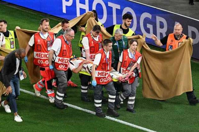 EURO 2024'te korkutan anlar! Macar futbolcu baygınlık geçirdi