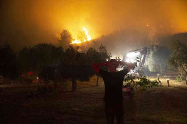 İzmir'in Selçuk ve Menderes ilçelerinde yangın! Ekiplerin mücadelesi sürüyor
