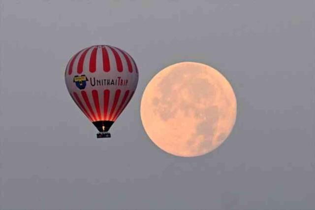 Kapadokya'da dolunay görüntüleri!